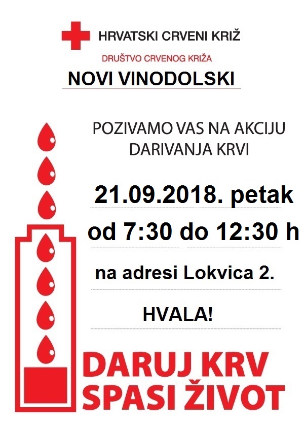 Jesenska akcija dobrovoljnog darivanja krvi 21-09